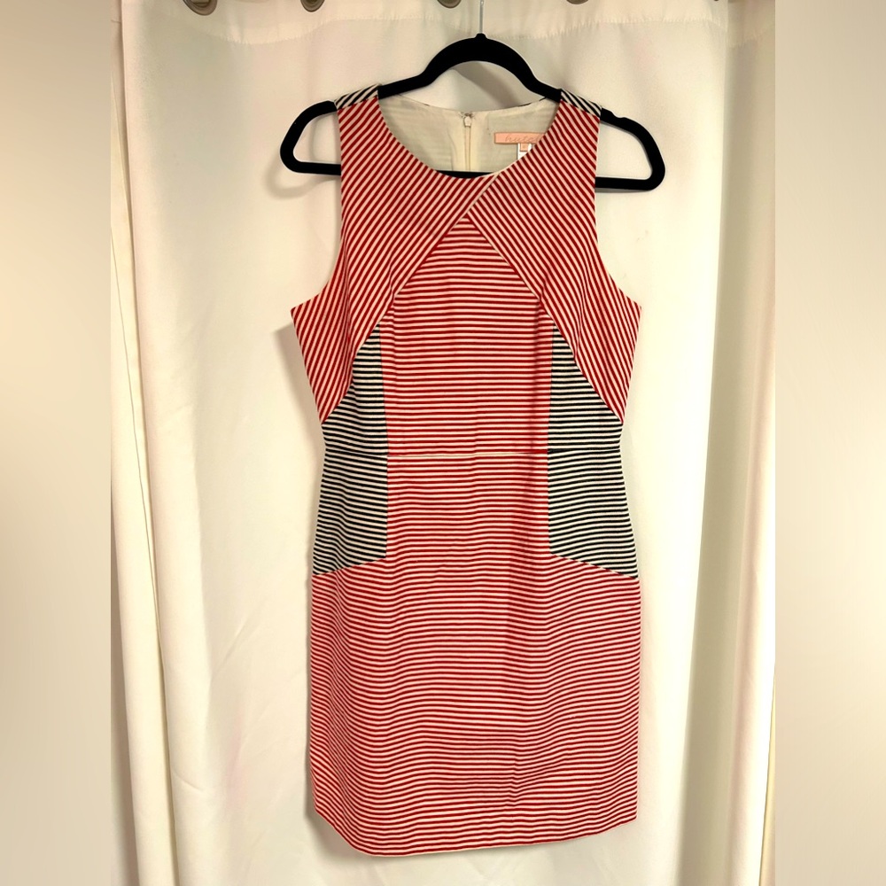 Anthropology, 100% cotton, red white and blue Fourth of July party dress🇺🇸🎉